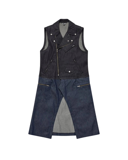Black CDG Denim Vest Dress