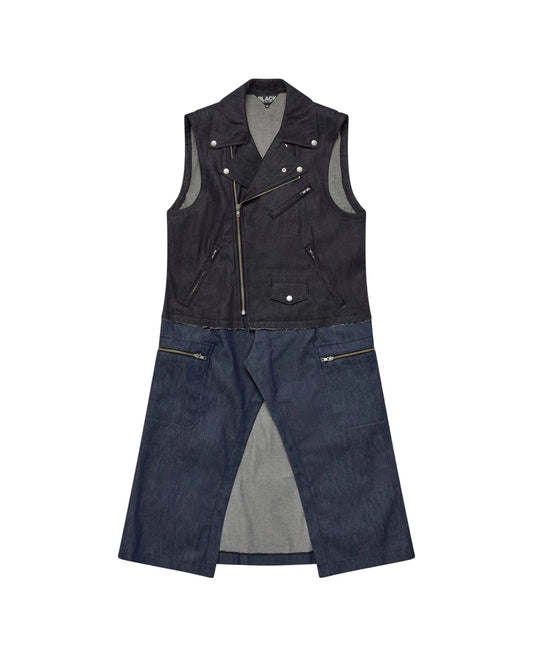 Black CDG Denim Vest Dress