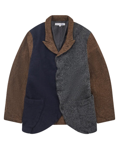 CDG SHIRT Men's Color Block Wool Blazer