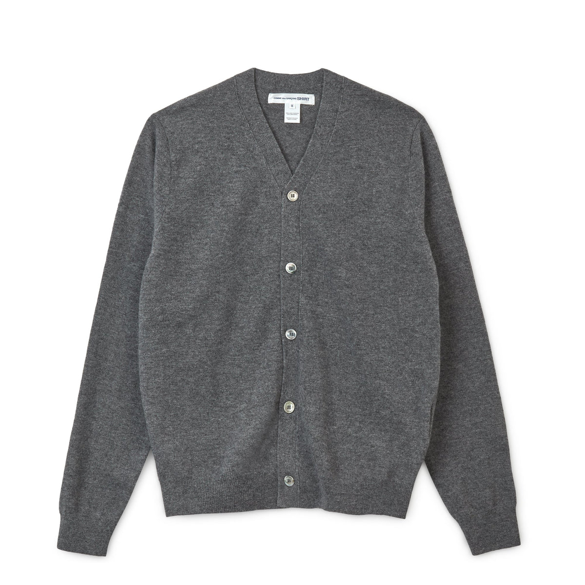 CDG SHIRT FOREVER Men's V-Neck Cardigan ¨C Gray