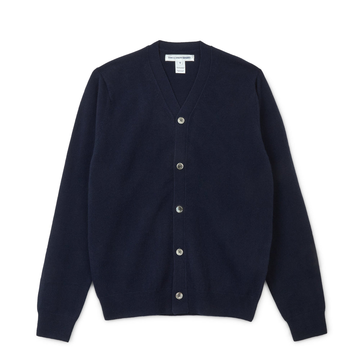 CDG SHIRT FOREVER Men's V-Neck Cardigan ¨C Navy