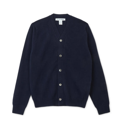 CDG SHIRT FOREVER Men's V-Neck Cardigan ¨C Navy