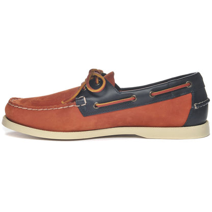 Docksides Portland Nubuck Waxy - Coral / Blue Navy