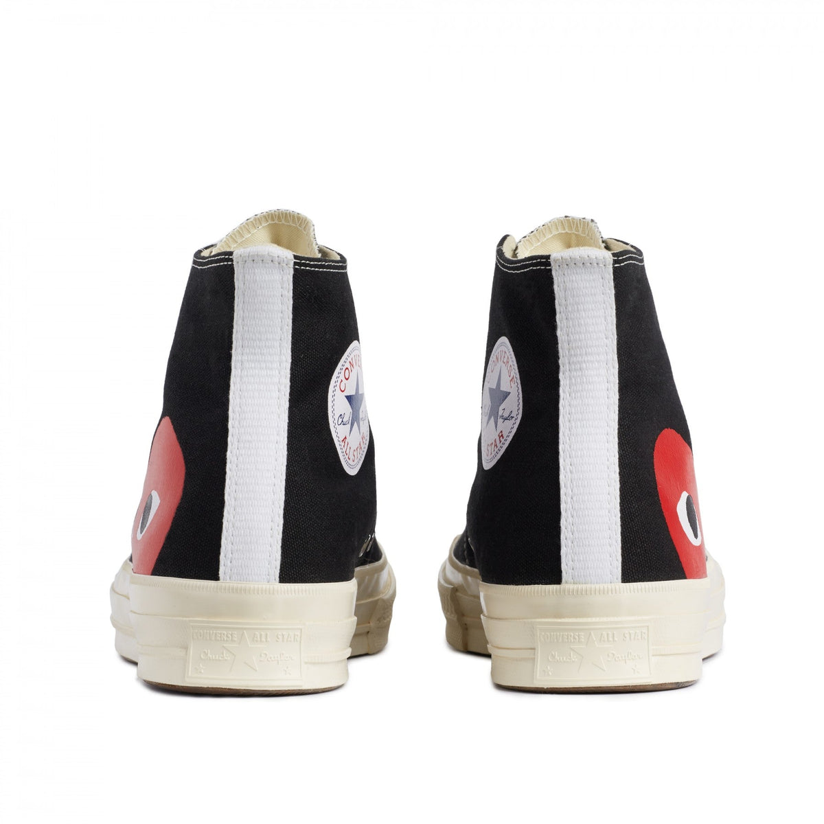 CDG PLAY CONVERSE Chuck Taylor '70 High Top Sneaker ¨C Black, Red Heart