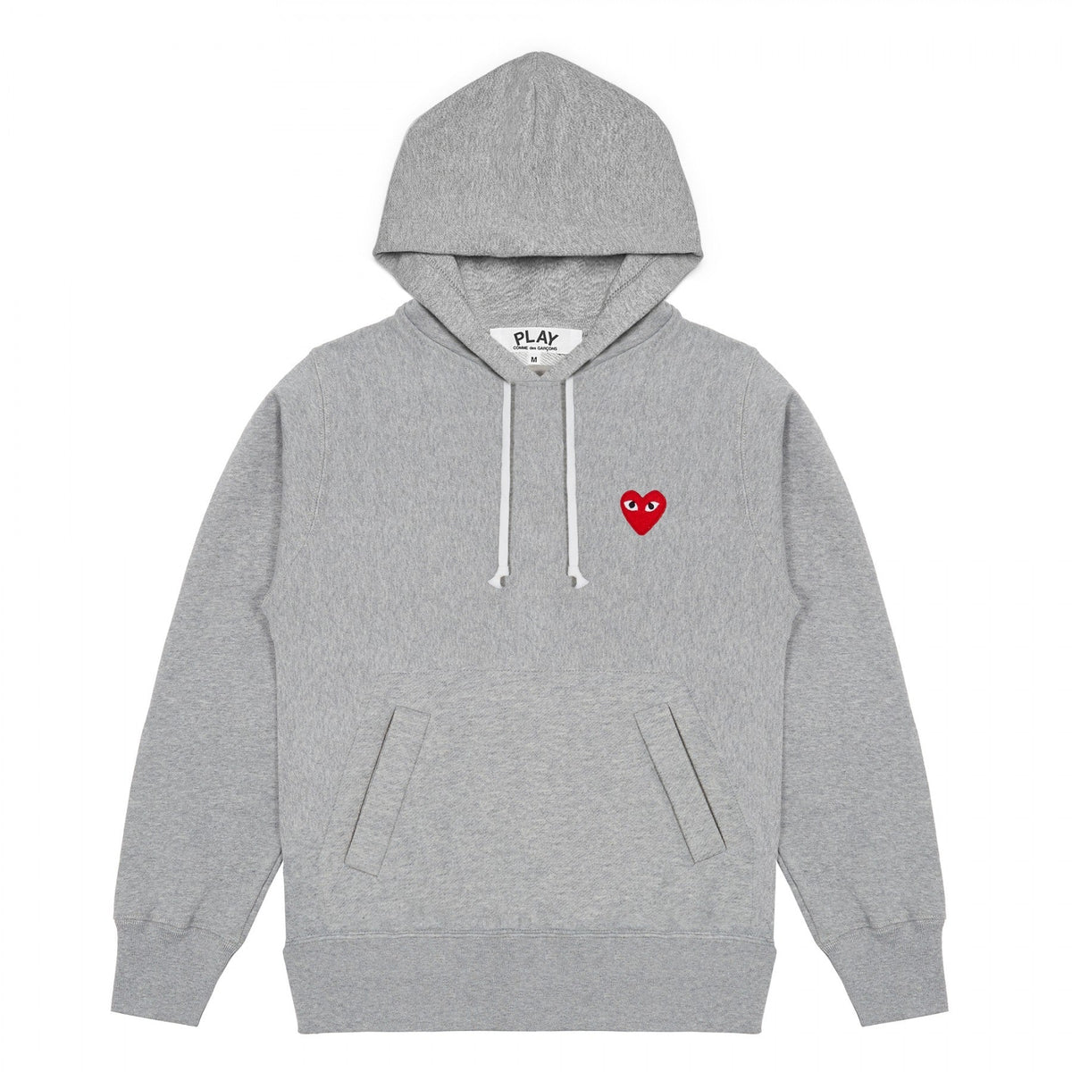 CDG PLAY Hoodie ¨C Gray, Red Heart