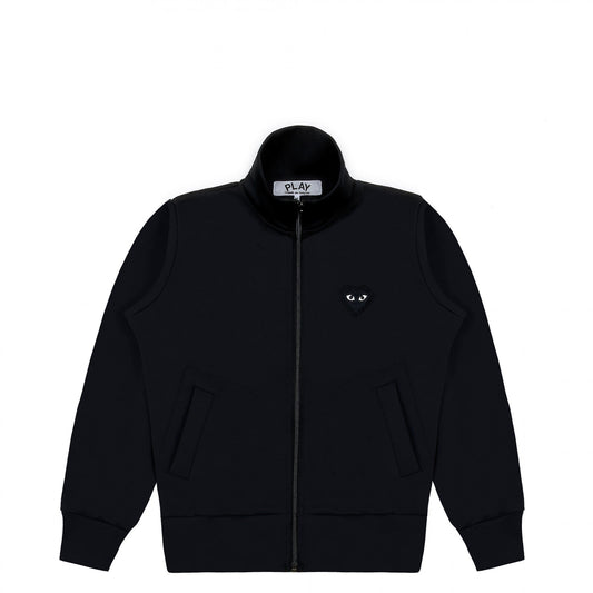 CDG PLAY Zip Track Jacket ¨C Black, Black Heart