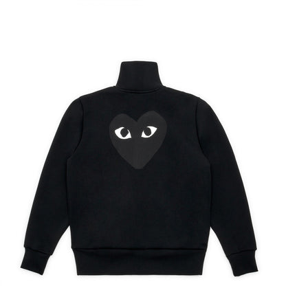 CDG PLAY Zip Track Jacket ¨C Black, Black Heart