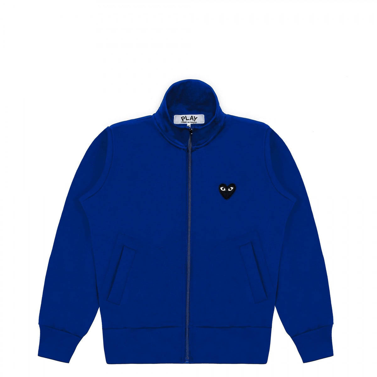 CDG PLAY Zip Track Jacket ¨C Blue, Black Heart