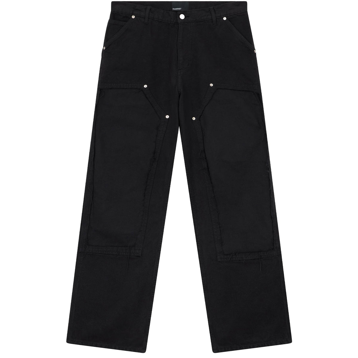 Rassvet Vintage Wash Canvas Distressed Double Knees Pants