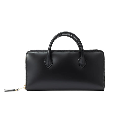 CDG Wallet Handles Line SA0110HA Zip Around Wallet ¨C Black