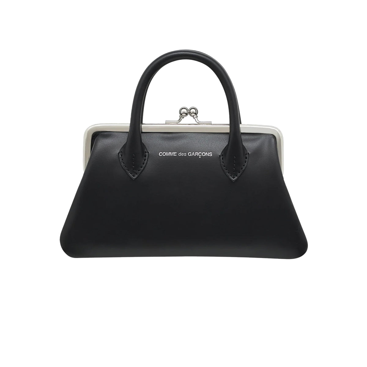 CDG Wallet Clasp Handles Line SA0302CH Kiss Clasp Wallet ¨C Black