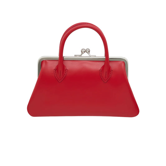 CDG Wallet Clasp Handles Line SA0302CH Kiss Clasp Wallet ¨C Red