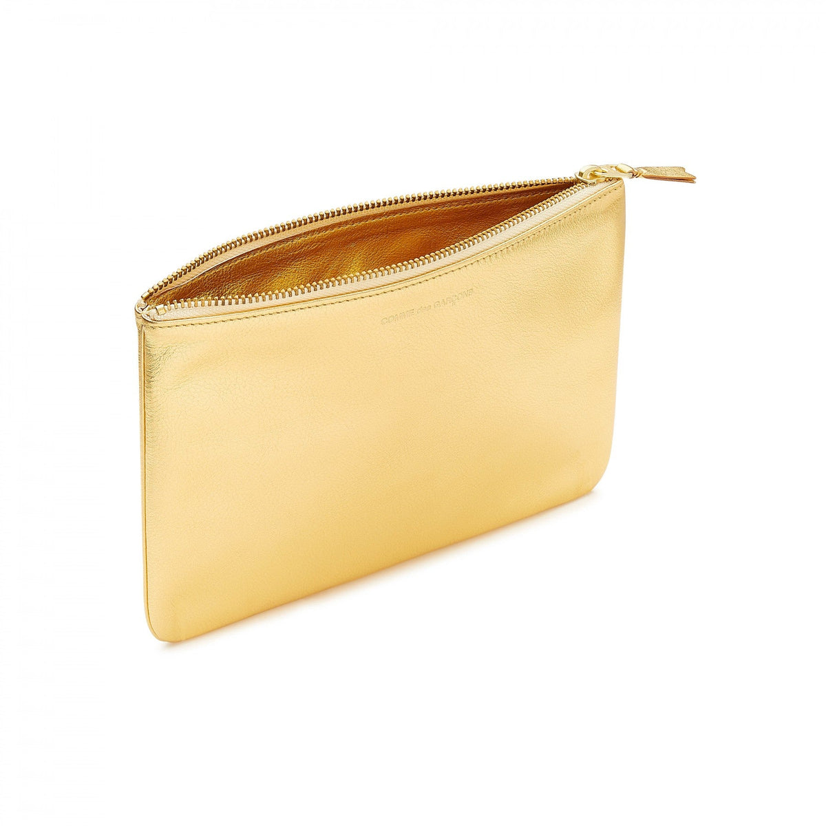 CDG Wallet Gold and Silver Serie SA5100G Zip Pouch ¨C Gold