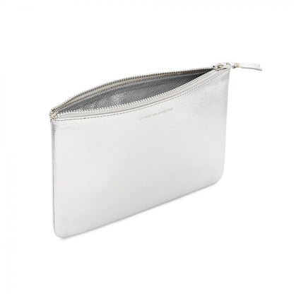 CDG Wallet Gold and Silver Serie SA5100G Zip Pouch ¨C Silver