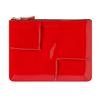 CDG Wallet Reversed Hem Line SA5100RH Zip Pouch ¨C Red
