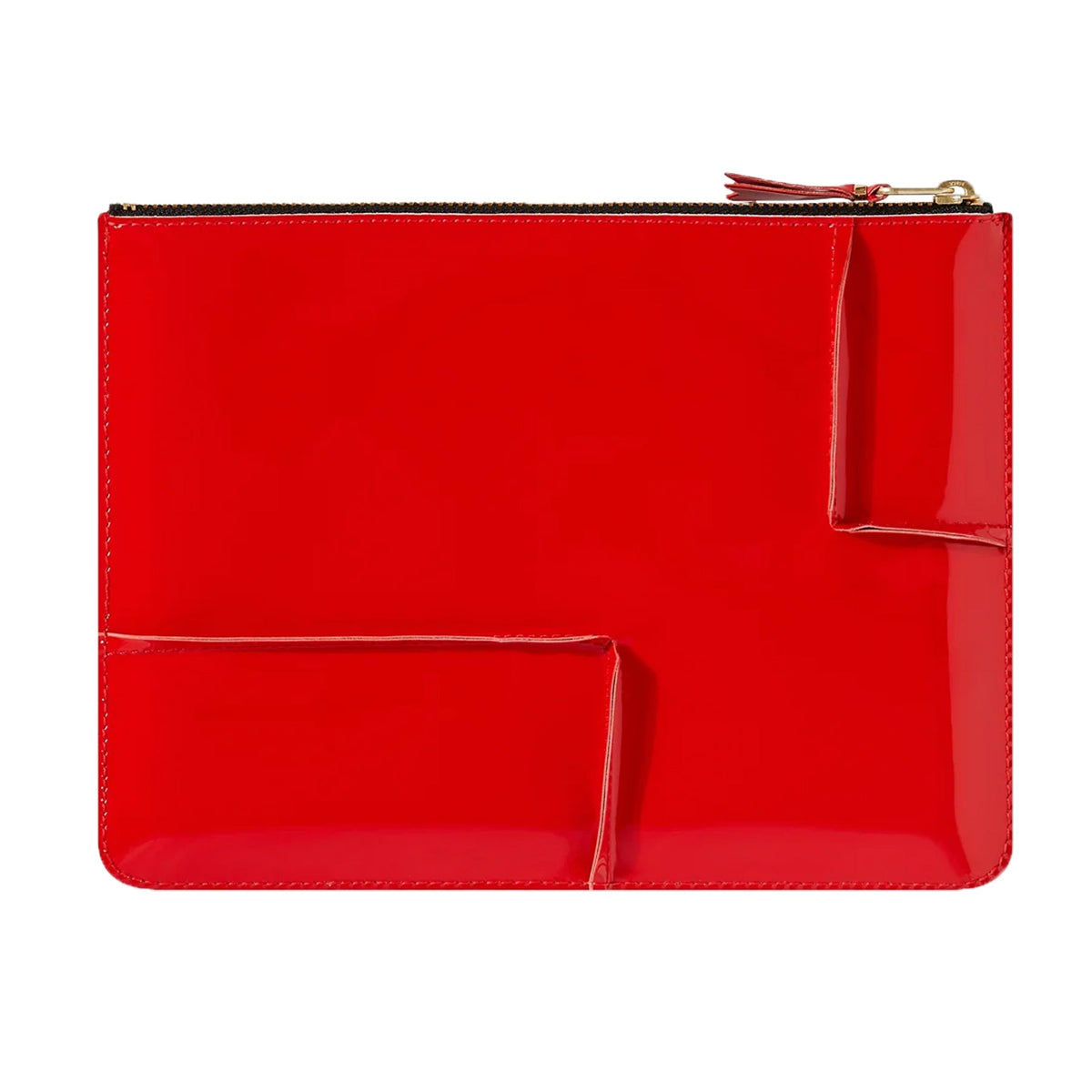 CDG Wallet Reversed Hem Line SA5100RH Zip Pouch ¨C Red