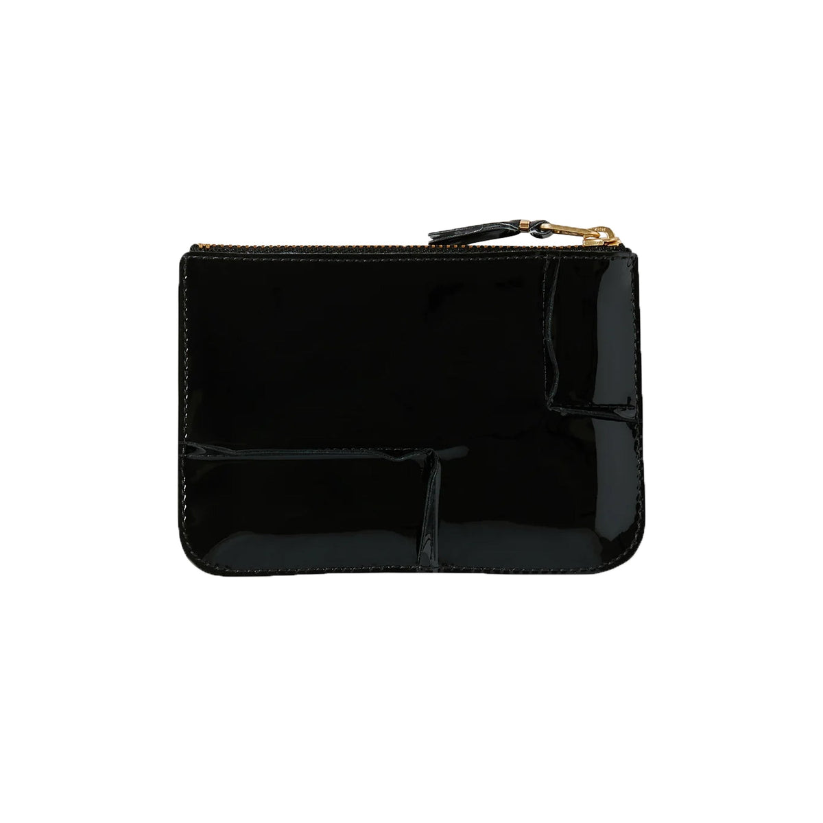 CDG Wallet Reversed Hem Line SA8100RH Zip Pouch ¨C Schwarz