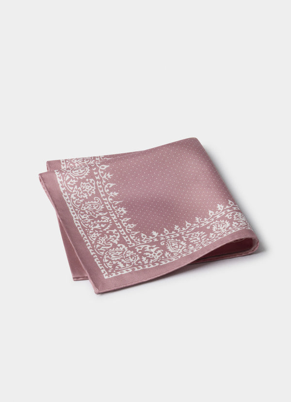 Dot Cotton Silk Pocket Square