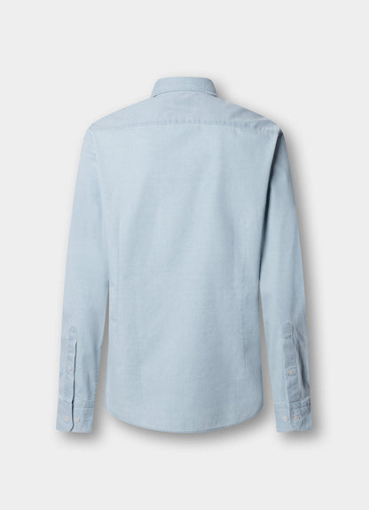 Tailored Fit Light Wasg Denim Shirt