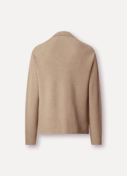 Wool Blend Knit Blazer