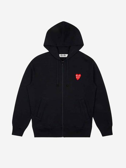 Zip hooded sweatshirt