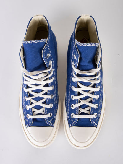 Chuck 70 HI blue with heart x CDG