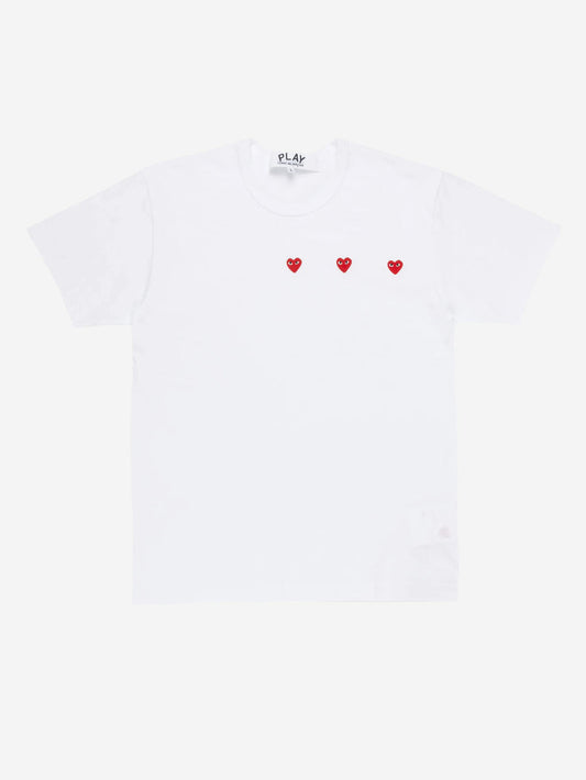 White multi heart T-shirt