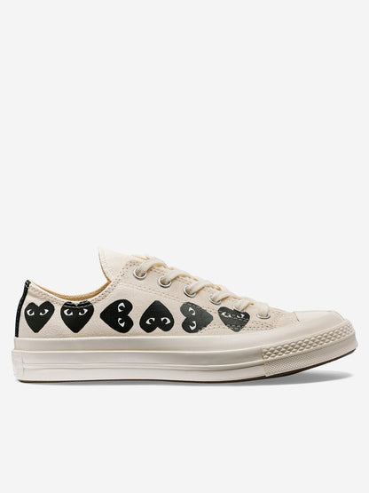 Chuck 70 OX Multi Heart white x CDG