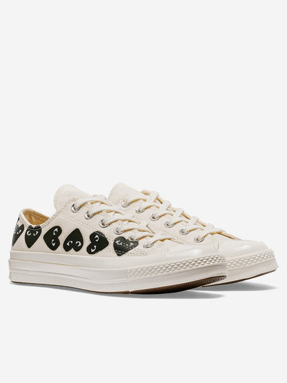 Chuck 70 OX Multi Heart white x CDG