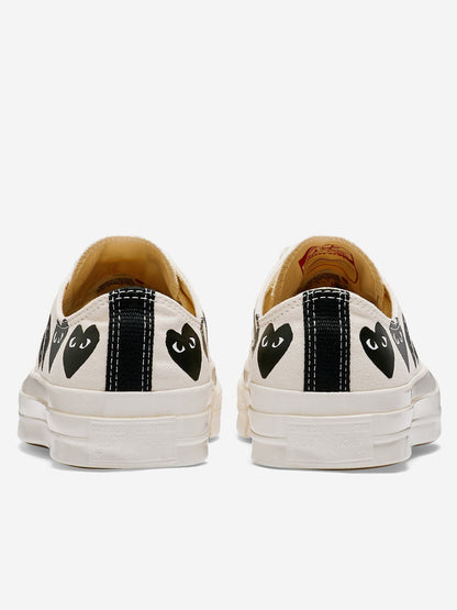 Chuck 70 OX Multi Heart white x CDG