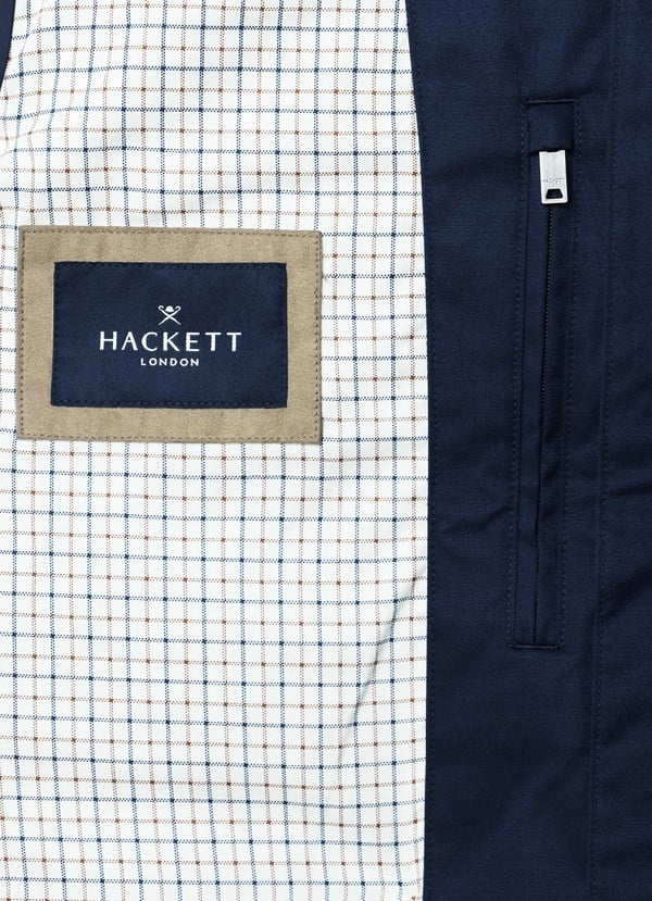 Cotton Blend Harrington Jacket