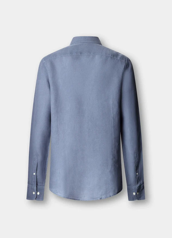 Tailored Fit Garment Dyed Linen Shirt