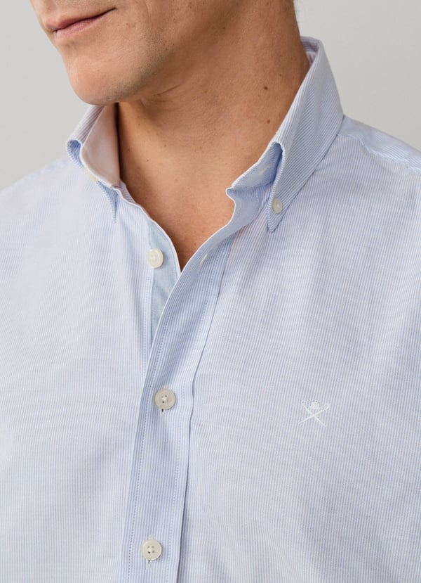 Tailored Fit Ticking Stripe Shirt