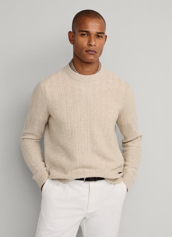 Merino Wool-Cashmere Crew-Neck Jumper