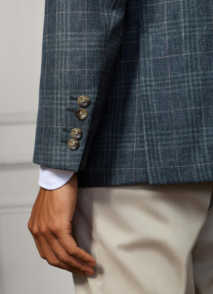 Wool Check Blazer