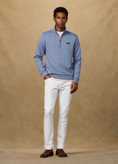 Branded Badge Quarter Zip Sweat