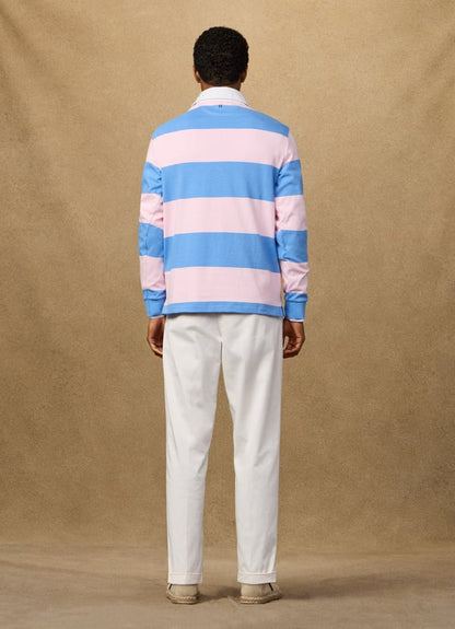Classic Fit Striped Rugby Shirt