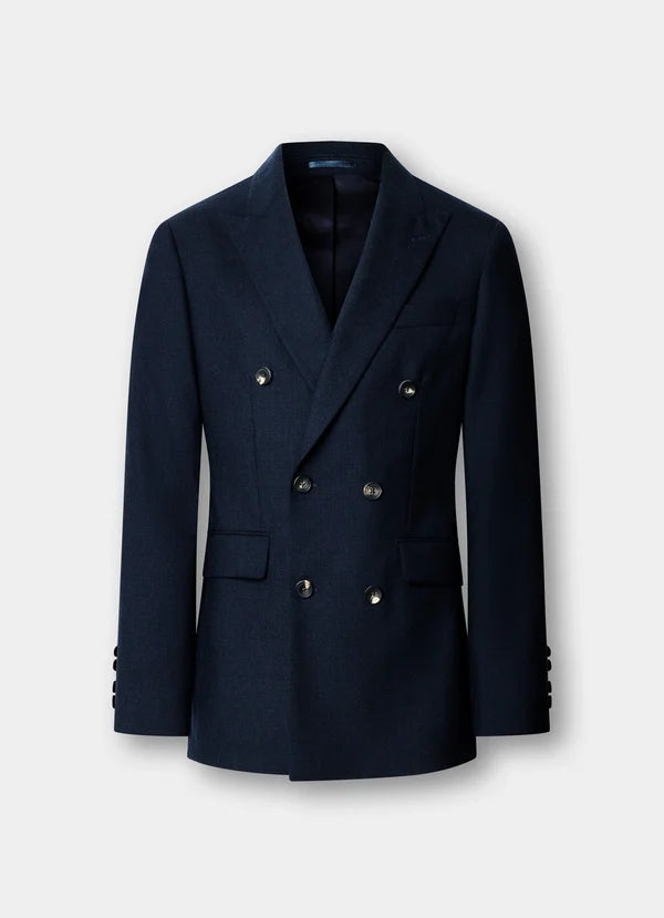 Wool Fresco Double Breasted Suit - Woven In England