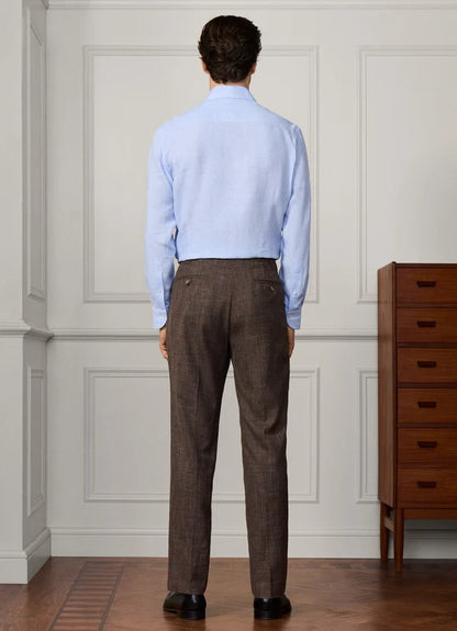 Wool-Silk Prince Of Wales Suit - Woven In Italy