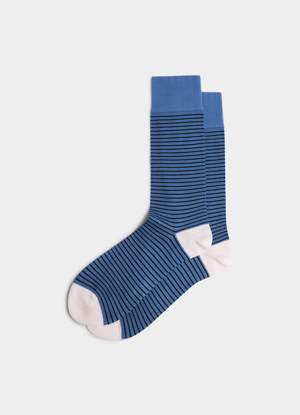 Combed Cotton Striped Socks