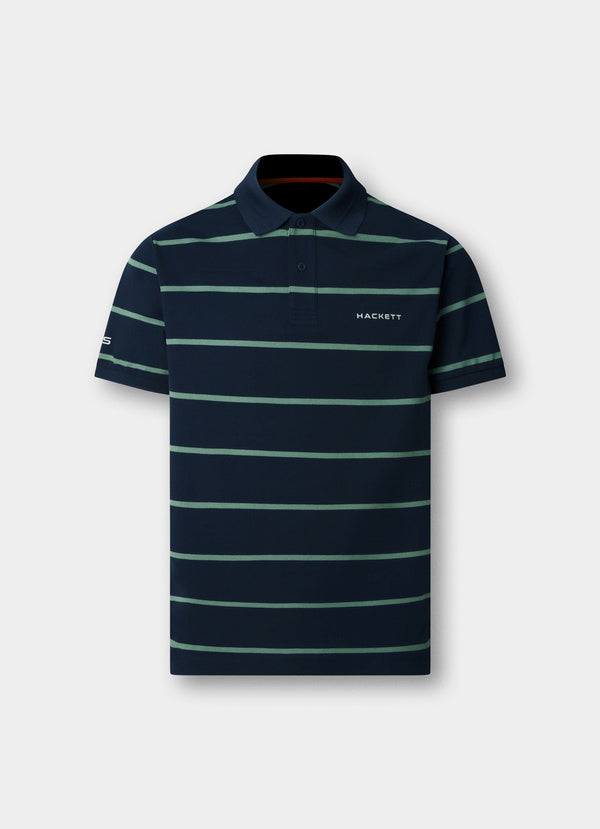 Classic Fit Short Sleeve Stripe Polo