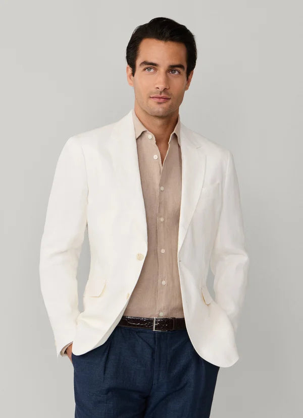Linen Delave Hopsack Blazer