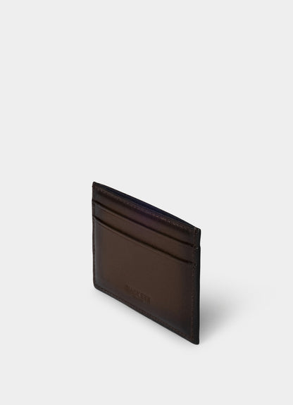 Embossed Branding Leather Cardholder