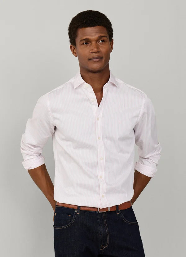 Tailored Fit City Wide Stripe Shirt