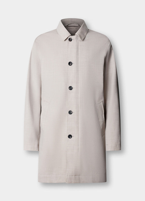 Water Repellant Mac - Woven In Italy