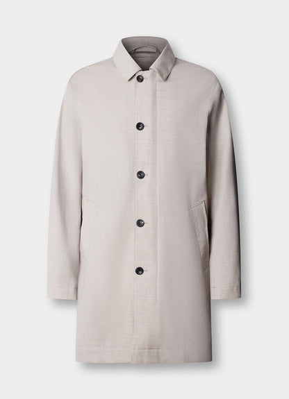 Water Repellant Mac - Woven In Italy