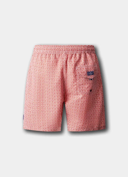 Diamond Print Swim Shorts