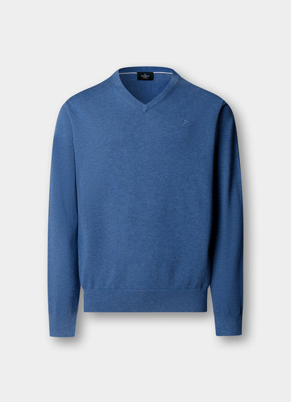 Cotton V-Neck Jumper