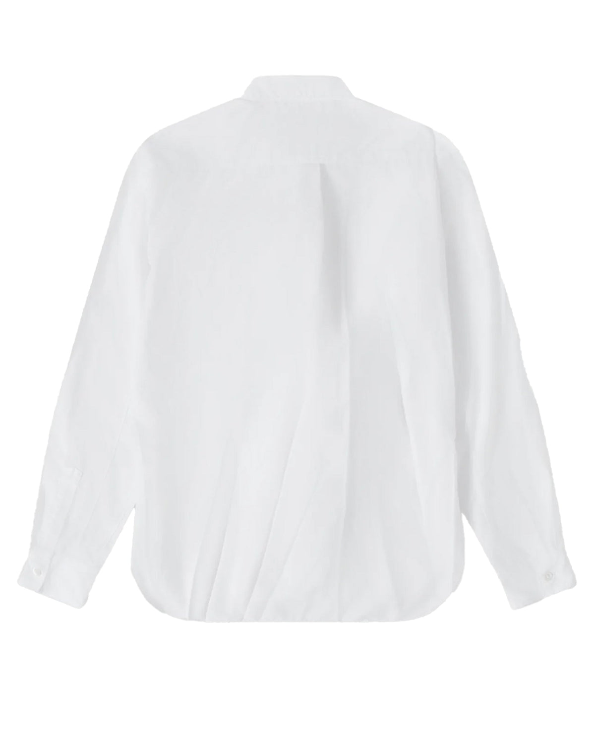 BLACK CDG Asymmetric Ruffle Shirt ¨C White