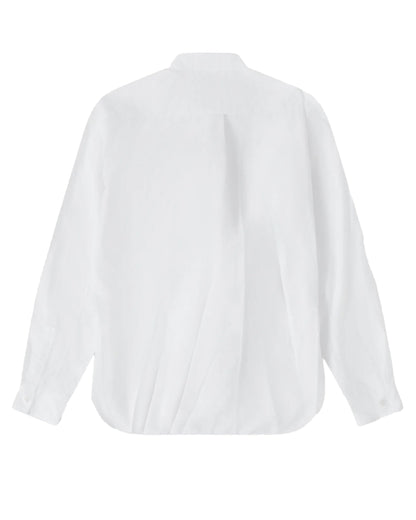 BLACK CDG Asymmetric Ruffle Shirt ¨C White